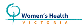 Women's Health Vic Logo