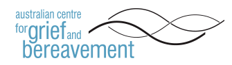 Aus centre for grief & berevement Logo