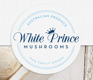 White Prince Mushrooms Logo