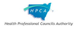 Health Professional Councils Authority Logo