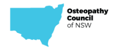 Osteopathy Council NSW Logo