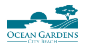 Ocean Gardens City Beach Logo